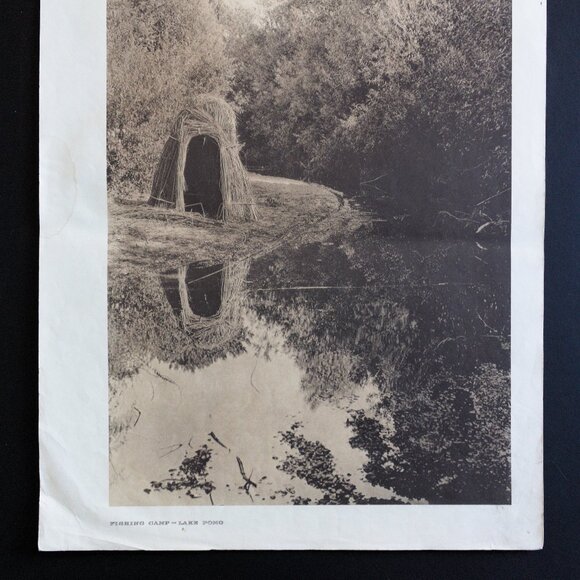 FISHING CAMP - LAKE POMO #108 Edward Sheriff Curtis Print - Picture 3 of 16